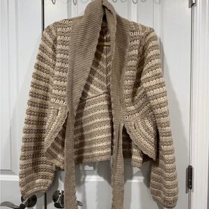 Elegant Knit Cardigan Sweater Wool blend